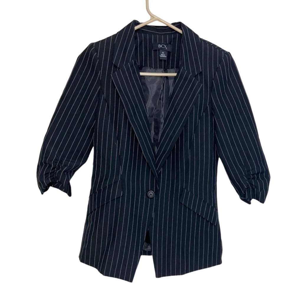 BCX l Pin Striped Fitted Blazer Size XS